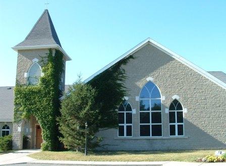 A photograph of the church taken from the south.