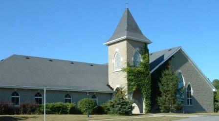 A photograph of the church taken from the south-west.